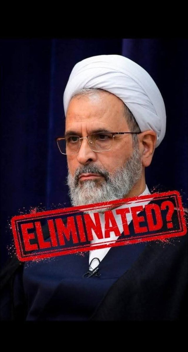Canes305Native's tweet photo. @LeadingReport Israeli media reports that Iran’s acting supreme leader, Ayatollah Arafeh, was killed in new strikes on Tehran. He was appointed today following the death of Khamenei in previous joint military operations. https://t.co/E6wTMY1cRR