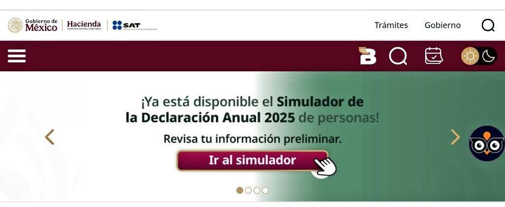 Hoy 1 de marzo, el SAT libera el simulador de la declaración anual 2025 de personas físicas, ingresa aquí 👇🏻
SAT Autenticación share.google/CO56dFf7cEQV2L…