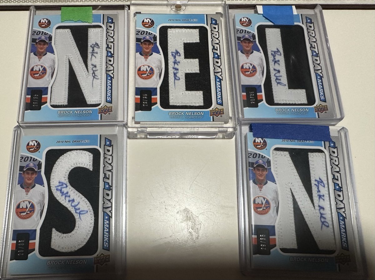 All Jersey #’s 29/35. NEED THE O!

#draftdaymarks #upperdeckhockey @upperdecksports #isles