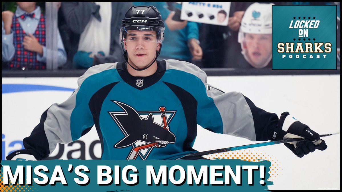 LockedOnSharks's tweet image. Michael Misa has his first big NHL moment as he scores the game-winner in OT!
🦈 #TheFutureIsTeal embracing their youth
🦈 Sherwood or Graf on the top line
🦈 Sharks climb back into the playoff picture

📺 youtu.be/4SVBHsDkS1w
🎧 lockedonpodcasts.com/podcasts/locke…