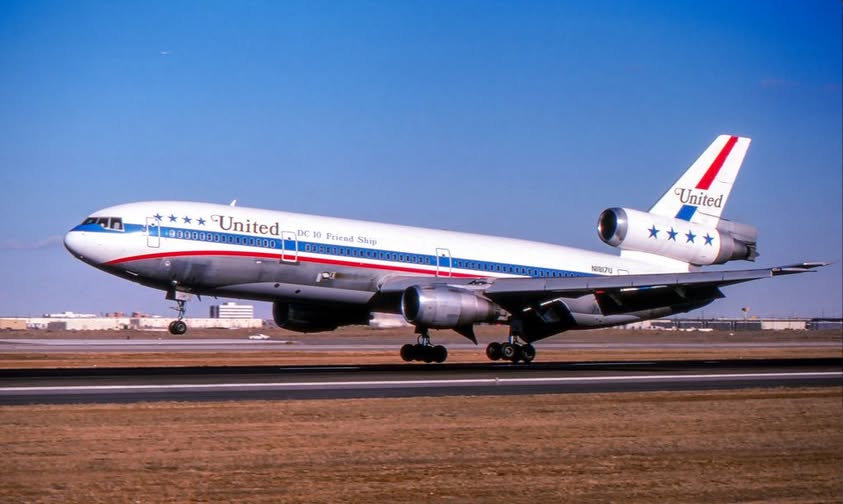 A classic McDonnell Douglas DC-10 in the colors of United Airlines.…