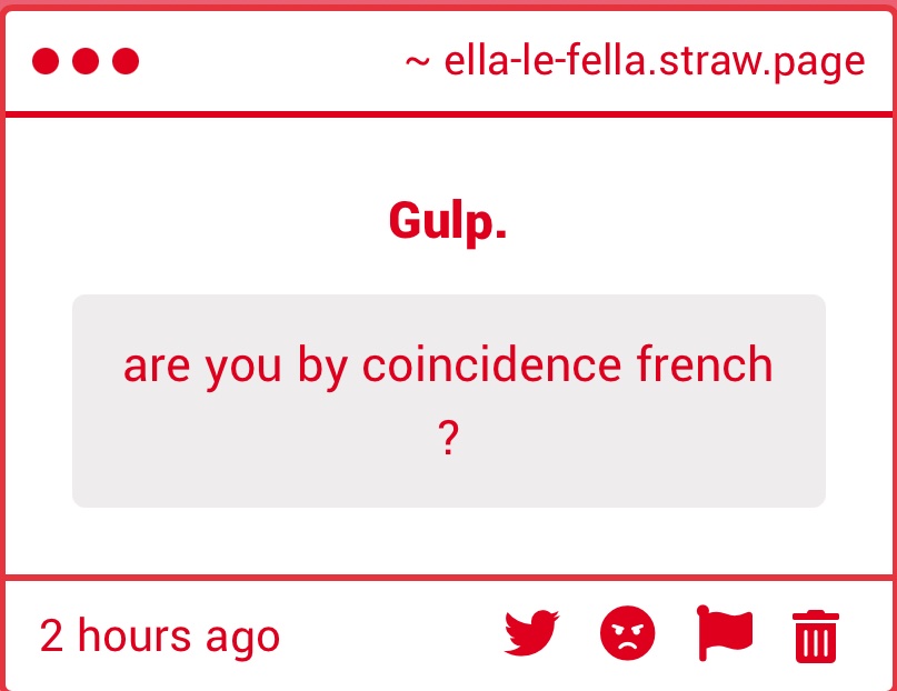 lol no I’m not I’m in the French immersion program tho so I’m learning