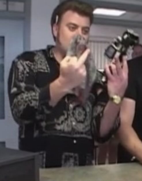 I’ve got a rag glued to my face, a truck glued to my hand. This is BULLSHIT