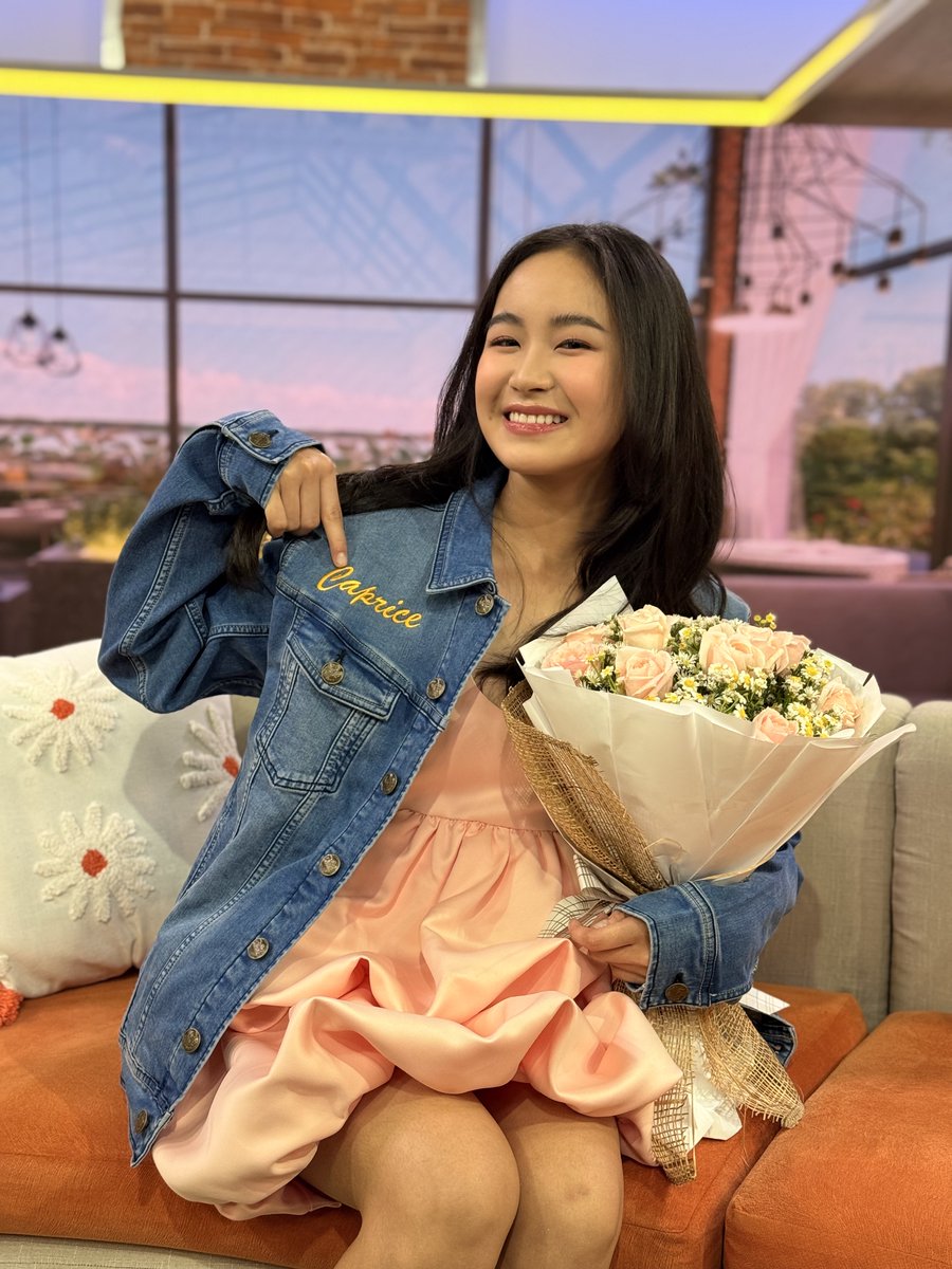 UnangHirit's tweet photo. OUR BIG WINNER! 💖💗💓💞💘

Maraming salamat sa pagbisita sa Unang Hirit, our PBB Big Winner Caprice Cayetano! 

Tumutok na sa inyong telebisyon maging sa #UnangHirit livestream sa Facebook, TikTok at YouTube! https://t.co/YipqgnxMDZ