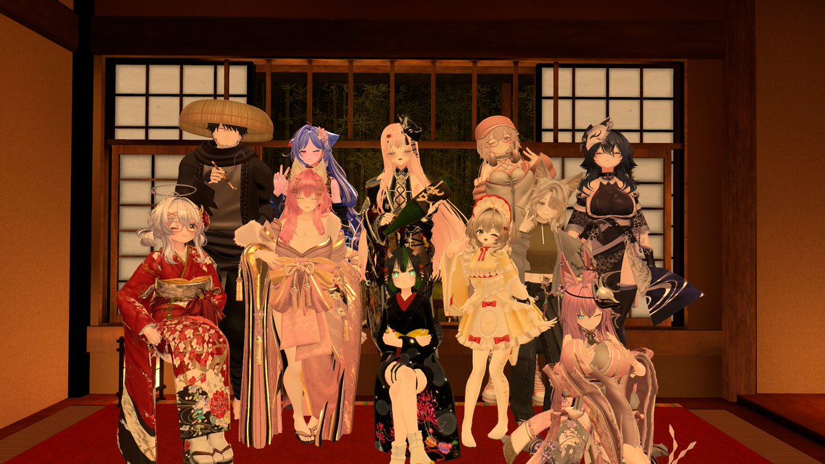 miomusub's tweet photo. 2/27は #VRCおうまがとき に遊びに行っていました！
また行けて嬉しい～！

第一ローテはあからっくまさんにお相手いただきました。
撫でてもらいながらまったりおしゃべり！
僕はものしりじゃないよ～～～ https://t.co/OtZlOHYc0y