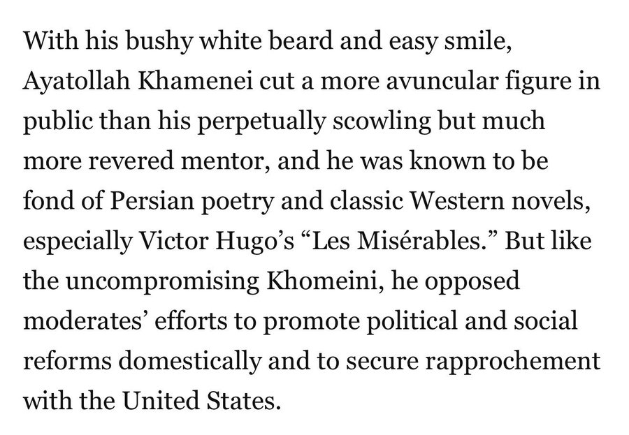 Jules31415's tweet photo. The Washington Post's obituary for Ali Khamenei reads like a tender eulogy for their fallen hero 🤡 https://t.co/dJ1zLvDYdh
