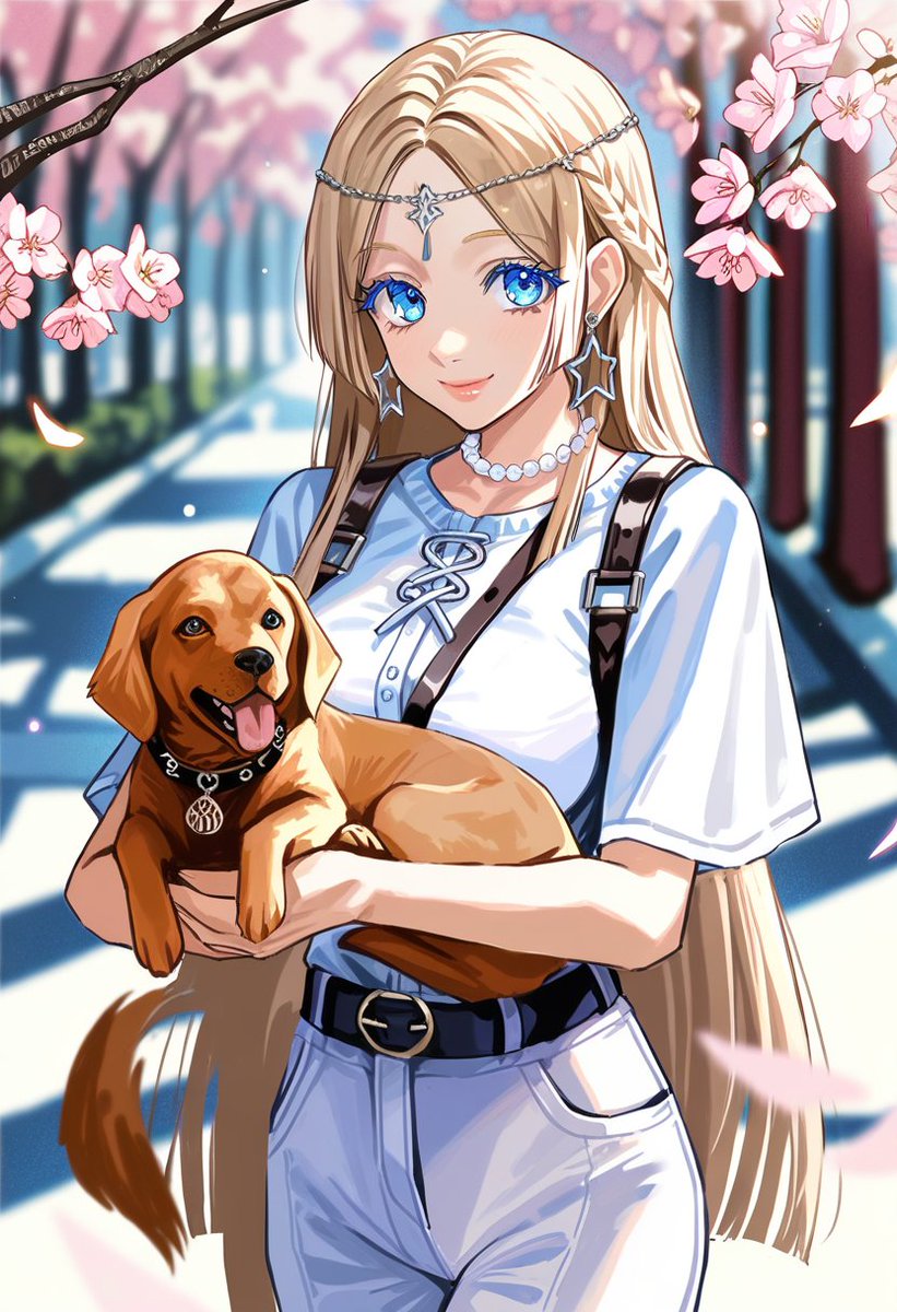 renkty325's tweet photo. 愛犬を連れ桜並木を歩く

#DaysAI #AIイラスト https://t.co/hyRNndVy0B