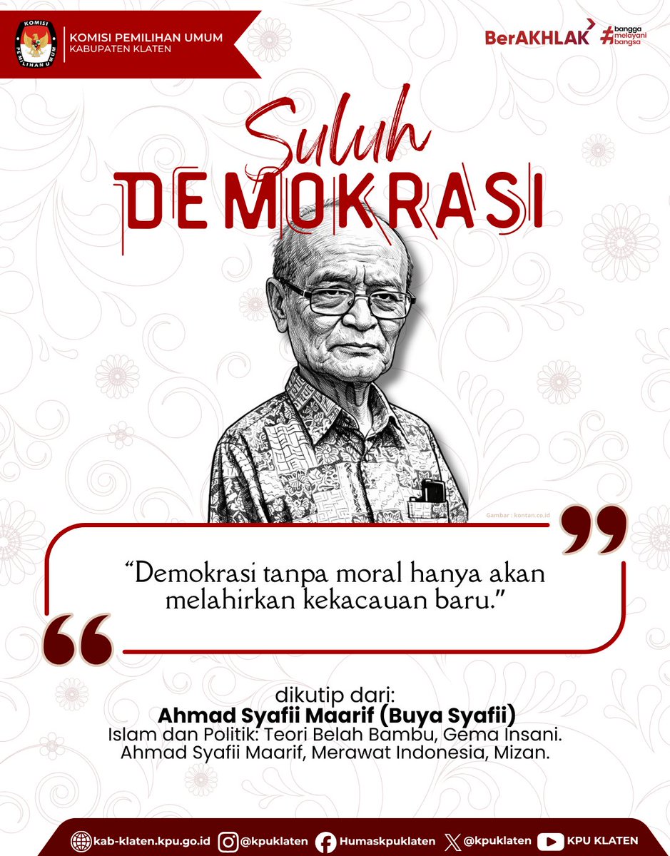 Demokrasi bukan sekadar prosedur dan kontestasi, tetapi juga tentang nilai, etika, dan tanggung jawab bersama. Menjaga integritas, menghormati perbedaan, serta mengedepankan kepentingan bangsa adalah bagian dari ikhtiar merawat demokrasi Indonesia.