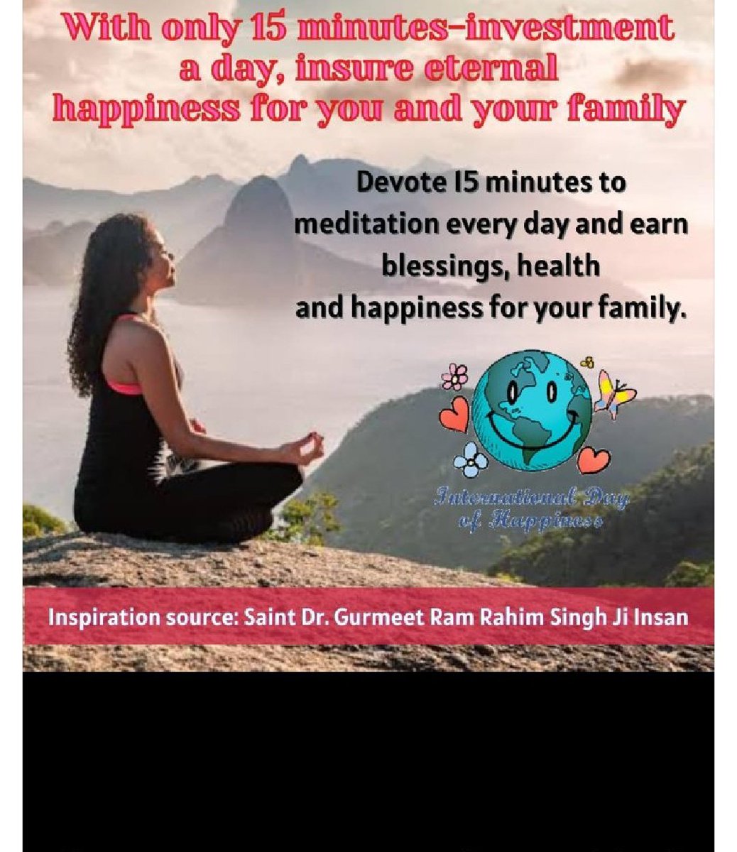 SeemaRani430729's tweet photo. हर सुबह हमें बेहतर बनने का अवसर देती है। Saint Gurmeet Ram Rahim Ji सिखाते हैं कि सेवा, सिमरन और ध्यान से आत्मबल बढ़ता है। जब भीतर सकारात्मकता जगती है, तब कठिनाइयाँ सीख बन जाती हैं और जीवन साहस, स्पष्टता और आशा से भरता है।
#MondayMotivation https://t.co/RcJtHtWDy8