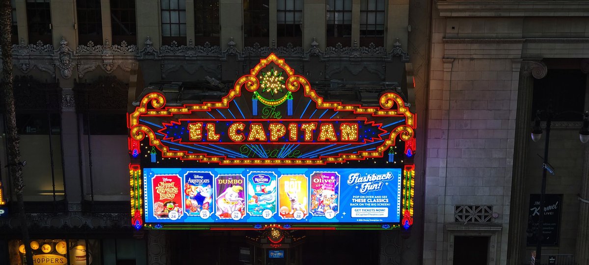 Disneyfan9523's tweet photo. I Just Saw Disney's Oliver And Company At The El Capitan Theatre In Hollywood And It Was Amazing.  #ElCapitanTheatre #OliverAndCompany #WaltDisneyAnimationStudios #WaltDisneyStudios #D23 #Disney #WaltDisneyCompany #WaltDisneyArchives #FlashbackFun https://t.co/VjtrlgxIBO