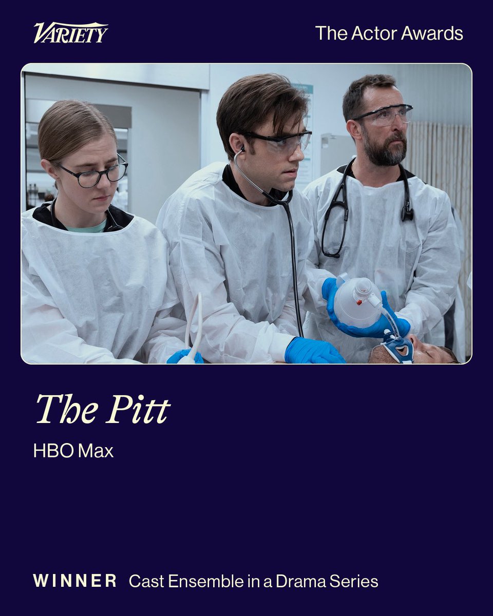 #ActorAwards: “The Pitt” wins Best Cast Ensemble in a Drama Series

See the full list of winners: wp.me/pc8uak-1lGX7I