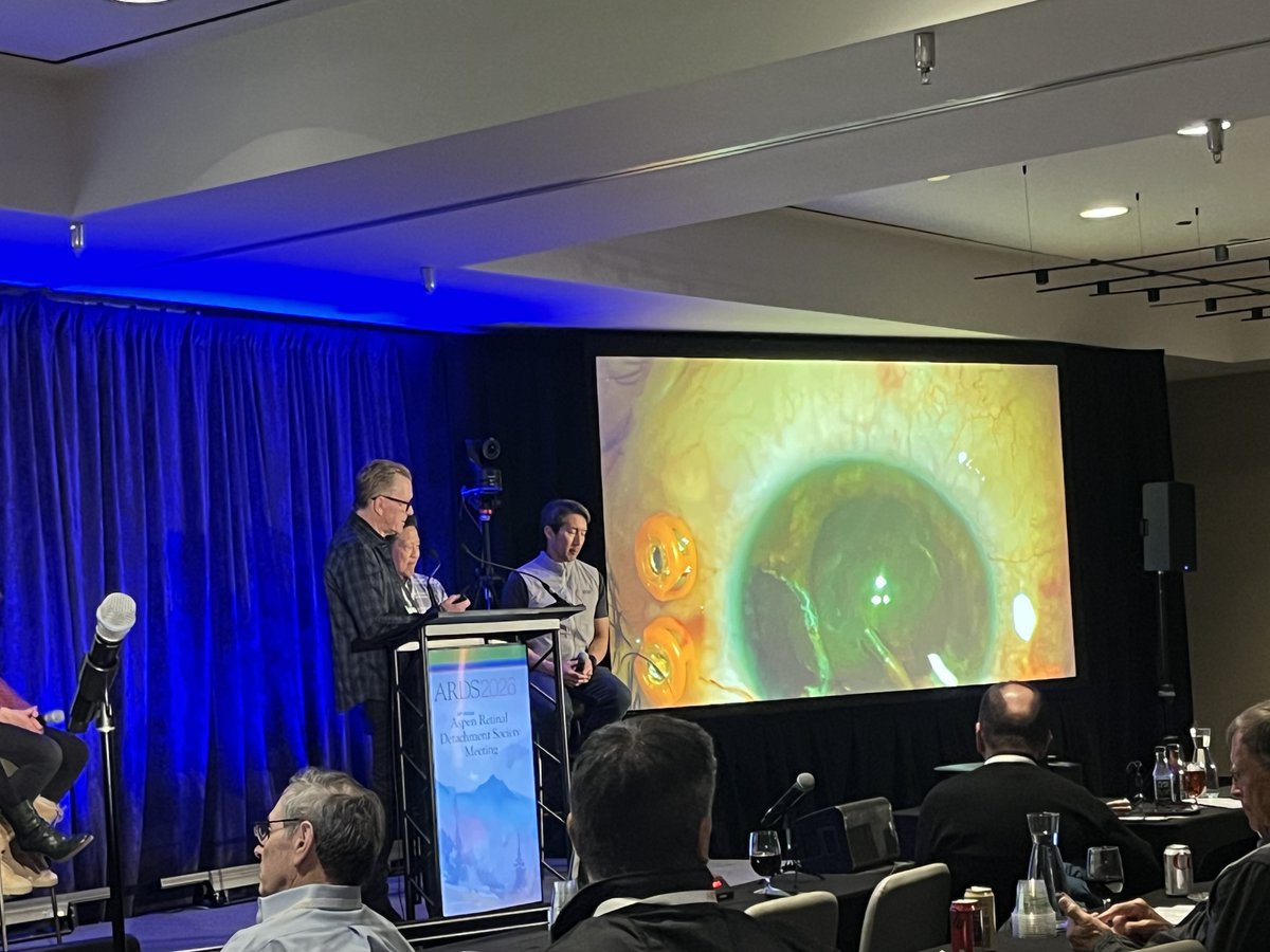 RetinaToday's tweet photo. The #ARDS2026 surgical panel, moderated by Tim Murray, MD, MBA, covered everything from melanomas and ERMs to combined procedures and secondary IOL cases. #retinas https://t.co/FOeS3p3s0k
