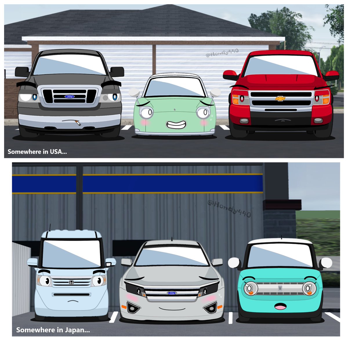 Hondy440's tweet photo. Foreign car imports be like:
#living_machine #livingmachine https://t.co/BubPjix0nC