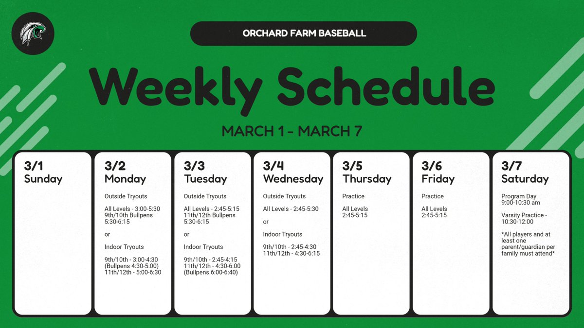 Orchard Farm Baseball tweet media