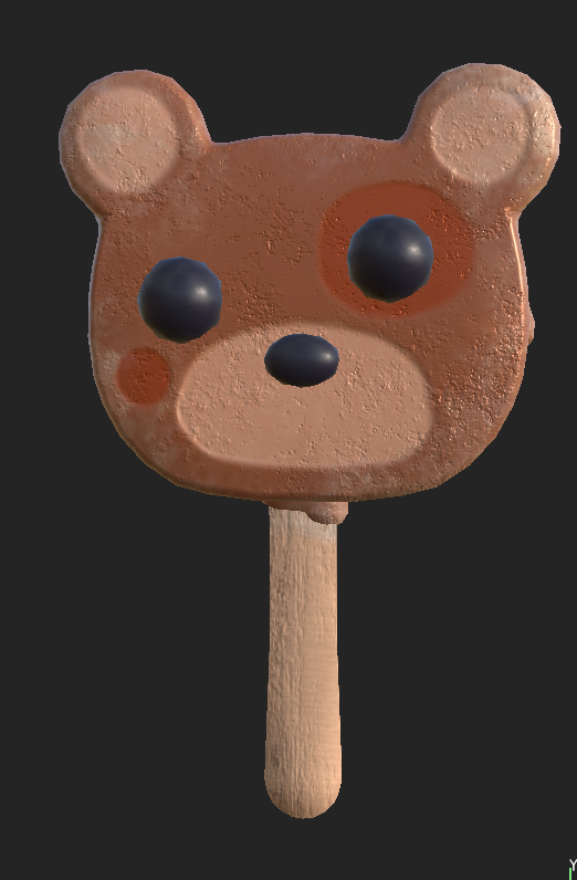 gearlock80's tweet photo. All though the main character of @RestitchedGame  is a stuffy doesn't mean they don't enjoy a tasty snack. 
#restitched #gamedev #blender https://t.co/b1AXn1p65n