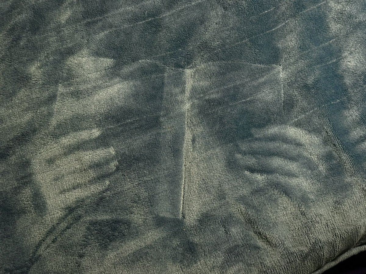 dhwanisaraiya_'s tweet photo. Genuinely trying to understand how and when I (?) did this on my blanket in my room https://t.co/KsprC8OpVA