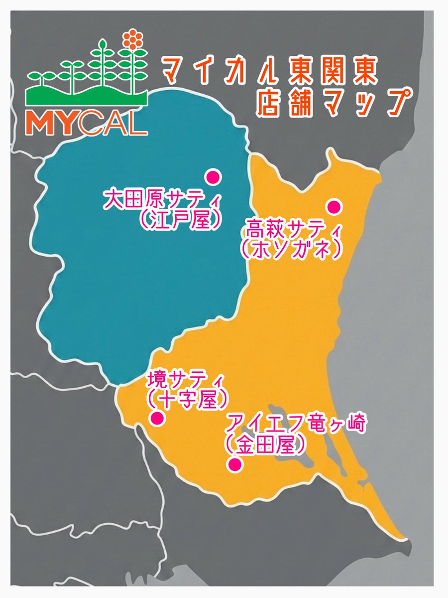koami_ya's tweet photo. 【マイカル東関東って何？】

茨城・栃木のサティを運営していたマイカルの子会社で境サティ(十字屋)が代表して運営していた
マイカル倒産の影響でマイカル東関東も倒産したがイオンの支援で会社更生。
現在残っているのは高萩店のみ。
()内は前身

#マイカル　#サティ　#ニチイ
#マイカル東関東 https://t.co/ywmyjmEdbj