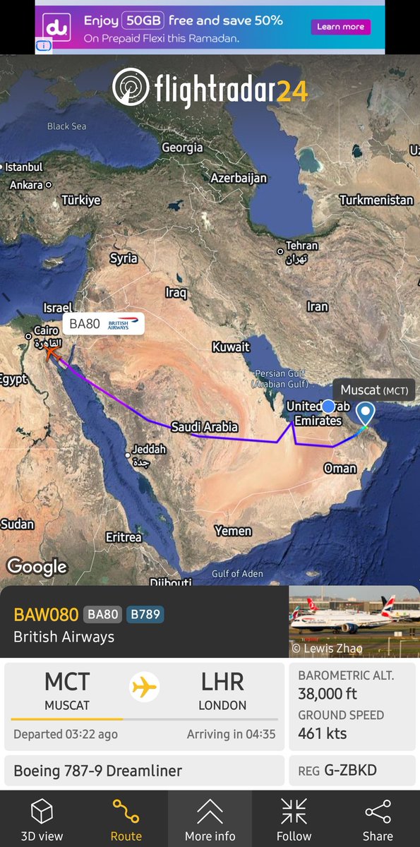Gingerpittsy's tweet photo. Thanks @British_Airways for sending out an aircraft to rescue your Dubai crews that you have moved from UAE to Oman this morning and leaving your stranded passengers with children with no information and cancelled flights in a war zone.

@10DowningStreet @Jeremy_Hunt https://t.co/Crwx3gH2ZJ