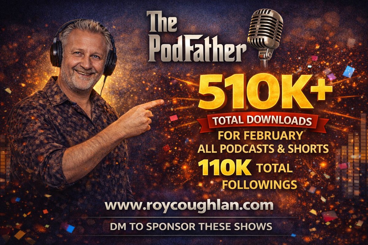 Numbers keep increasing. Thanks to all my listeners

Would you like to work with us to help your Podcast grow?

DM if you would like to be a sponsor on the shows. Different tiers available.