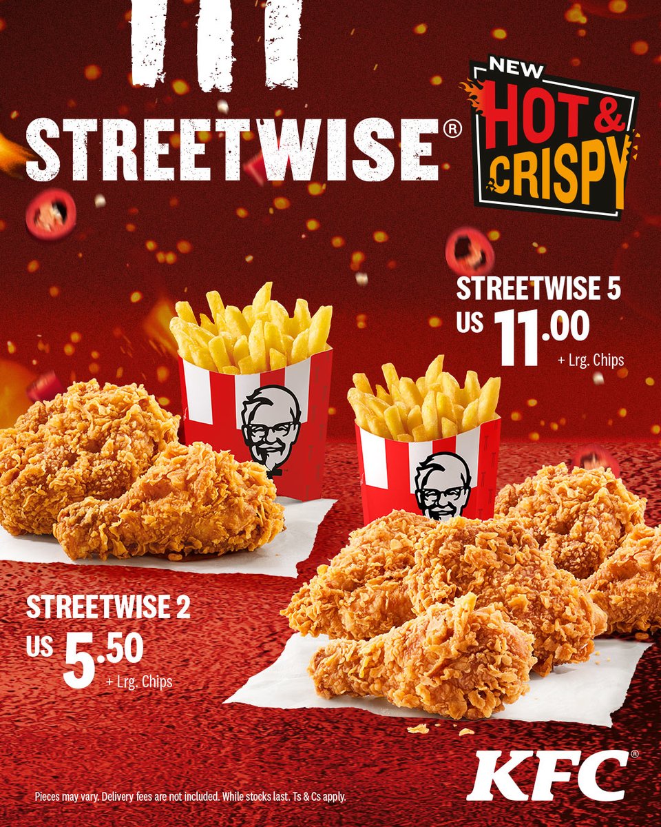 KFC Hot &amp; Crispy has returned 🔥

Streetwise 2 or Streetwise 5.
Extra crunch. Serious heat. Zero compromise.

#HotAndCrispy #KFC