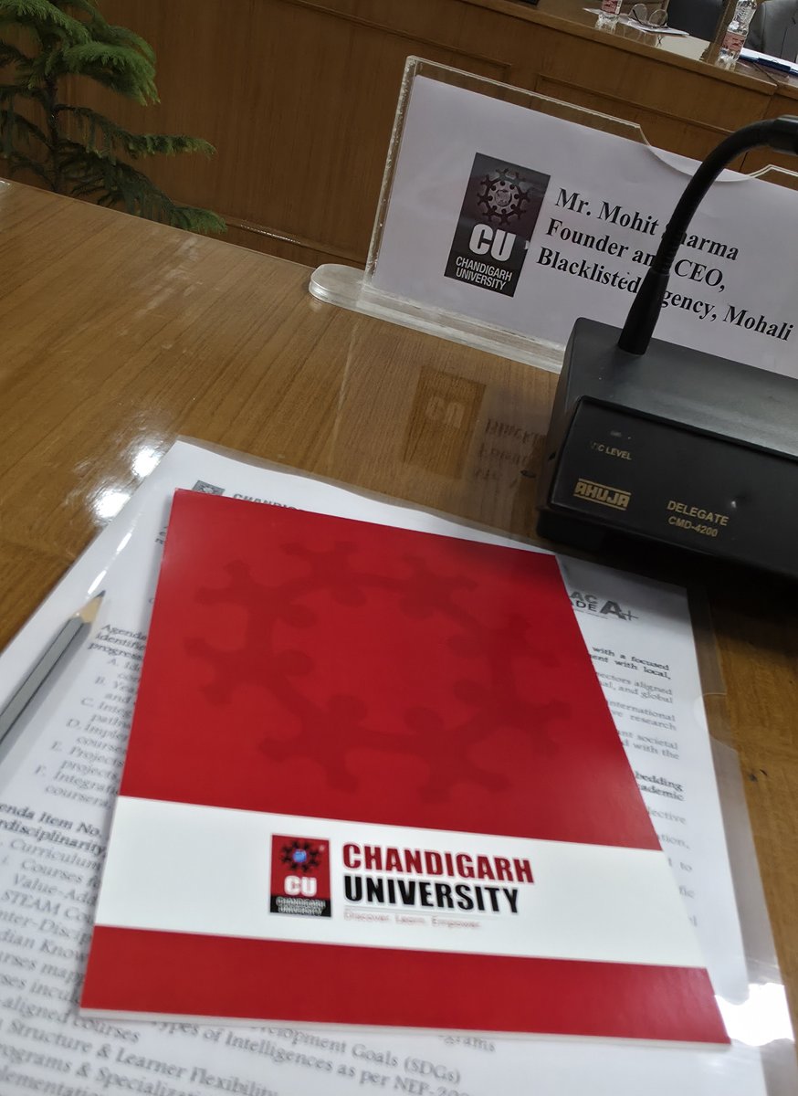 mht_shr's tweet photo. Honored to be part of the @Chandigarh_uni Board of Studies for Bachelor of Fine Arts and Master of Fine Arts programs.

#BoardOfStudies #AcademicLeadership #CurriculumDevelopment #ThoughtLeadership #EducationMatters https://t.co/PwPIw78GUg