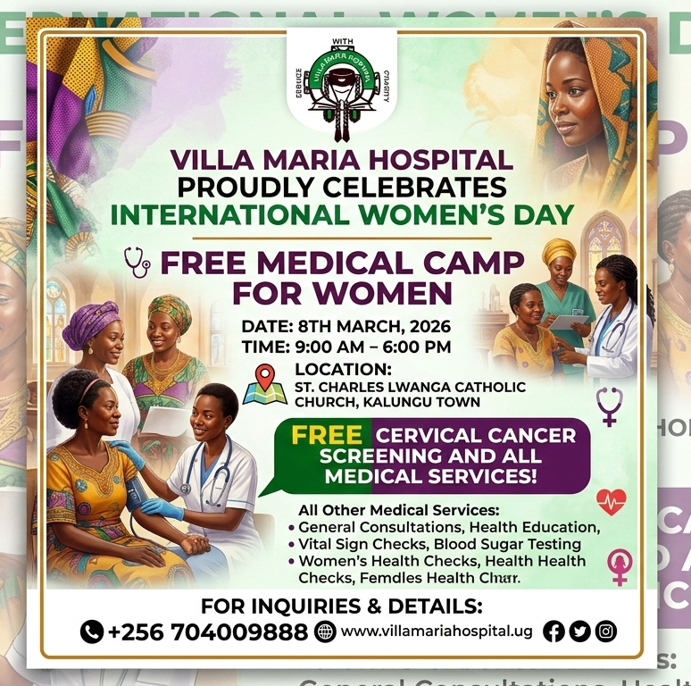 VMHospital24's tweet photo. Kalungu!!
We will be in Your Town on women's day offering free medical services to all!
📍Location: St. Charles Lwanga Catholic Church
📍Time: 9:00AM-6:00PM
📍When: 8th March, 2026
#servicewithcharity https://t.co/FcCBIDOtBJ