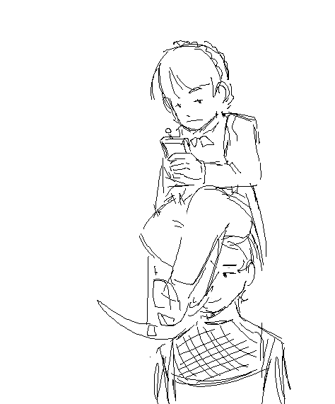 MostCrooked's tweet photo. Mic, get your evil british situationship off your head. Haha just kidding, enjoy the crick in your neck after this. #tacomic #ii #iimic #iitaco #yuri #mictaco (?) https://t.co/oHSYcThX5n