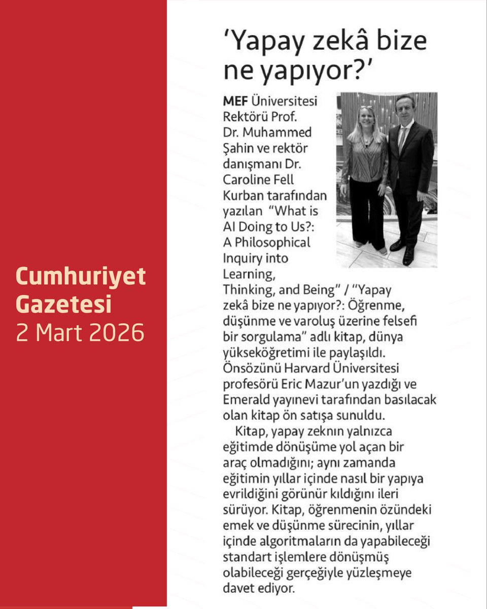 MEF Üniversitesi tweet media