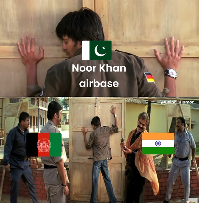 MihirPatel11364's tweet image. Noor Khan base 😂#Bahrain #BombThreat #IranIsraelWar #WW3 #ww3memes