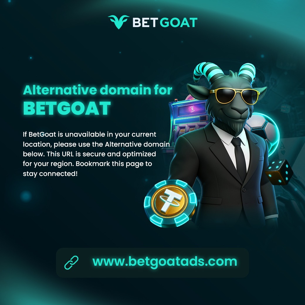 Betgoatcasino's tweet photo. 🚨 BetGoat Alert: Alternative Domain!
🎰 STAY WITH THE BEST! Alternative domain is now LIVE !
🥇 Everything is synced and ready for you to win!
🔥 https://t.co/m89Uenayr1 🔥
#betgoat #newdomain #betgoatads #playeralert #useralert https://t.co/6u8ItBlkBI