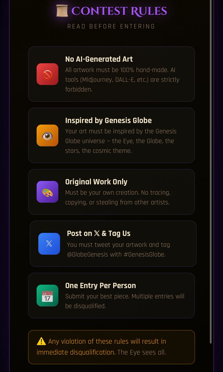 AdamAyomide12's tweet photo. Another early alpha to keep an eye on 👀🔥

@GlobeGenesis 
Mint Price :- FREE
Mint Date :- TBA
Supply :- 2,222
Chain :- ETH

@GlobeGenesis’s goal is to build something strong, long term, and meaningful not just multiply numbers.

You can also join the Art Contest going on live on their website. 

To apply, visit: https://t.co/jWNMxLyJjn

This is worth keeping on your radar. Follow and turn on notifications 🔔