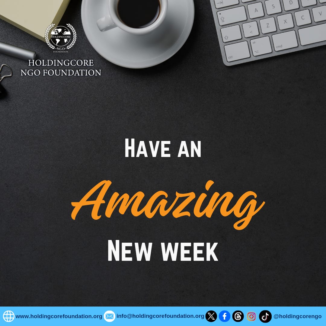 Holdingcorengo's tweet image. May your decisions be sharp, your focus be unshakeable, and your impact be felt by everyone you encounter.

 #HoldingcoreEMPFoundation #LeadershipExcellence  #MondayMindset #Empowerment