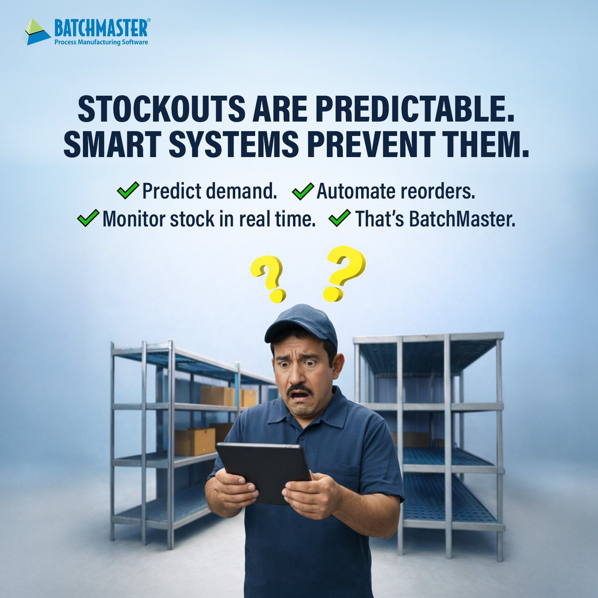 BatchMasterInd's tweet photo. Inventory chaos isn’t random �� it’s a systems gap.
Smarter planning = steady supply, stronger margins, zero panic buying.
See how BatchMaster keeps you ahead.  
Visit our website.
https://t.co/P2NgwJNITs

#erpsoftware #manufacturing #production #innovation #technology #inventory https://t.co/pJb5b3jNC4