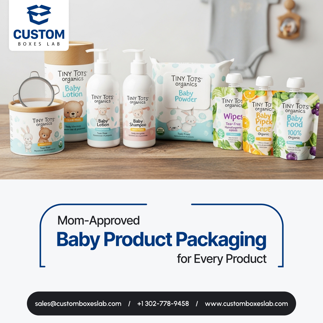 customboxeslab's tweet image. Mom-Approved Baby Packaging for Every Product
Safe, durable baby packaging with custom sizes &amp;amp; logo printing. Wholesale available.
📦 Order today!
📧 sales@customboxeslab.com
📞 +1 302-778-9458
🌐 customboxeslab.com
#BabyPackaging #CustomBoxesLab #SafePackaging