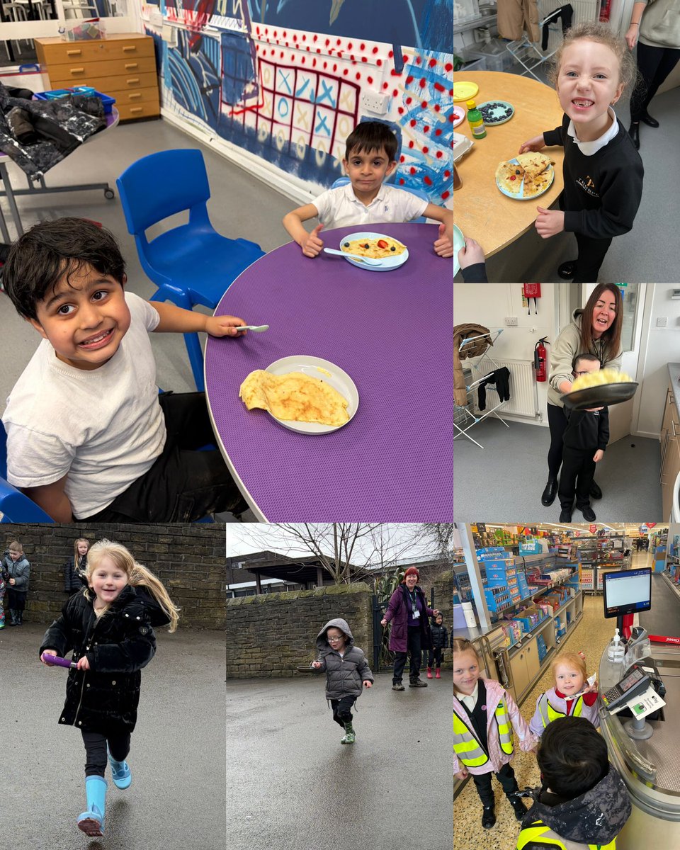 ThorpeBradford's tweet image. Reception had a fantastic time making pancakes!🥞They visited local shops to buy the ingredients, then worked together to mix, cook, and enjoy their pancakes. To top it all off, they even took part in a fun pancake race!
✨ #EYFS @CATAcademyTrust #LocalArea #UnderstandingTheWorld