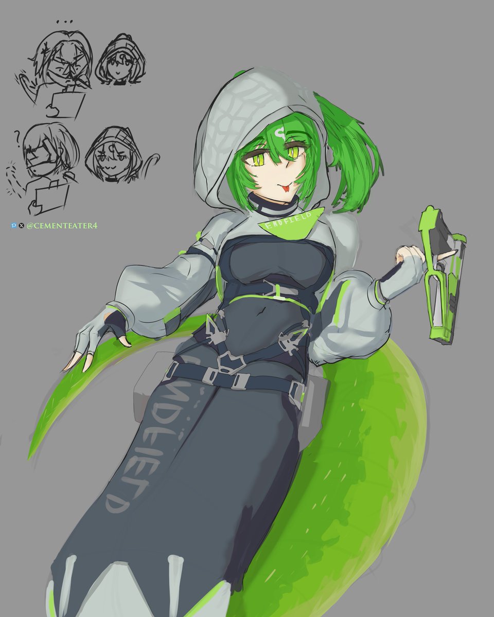 I drew fluorite but a bit more snake 
#ArknightsEndfield  #エンドフィールド