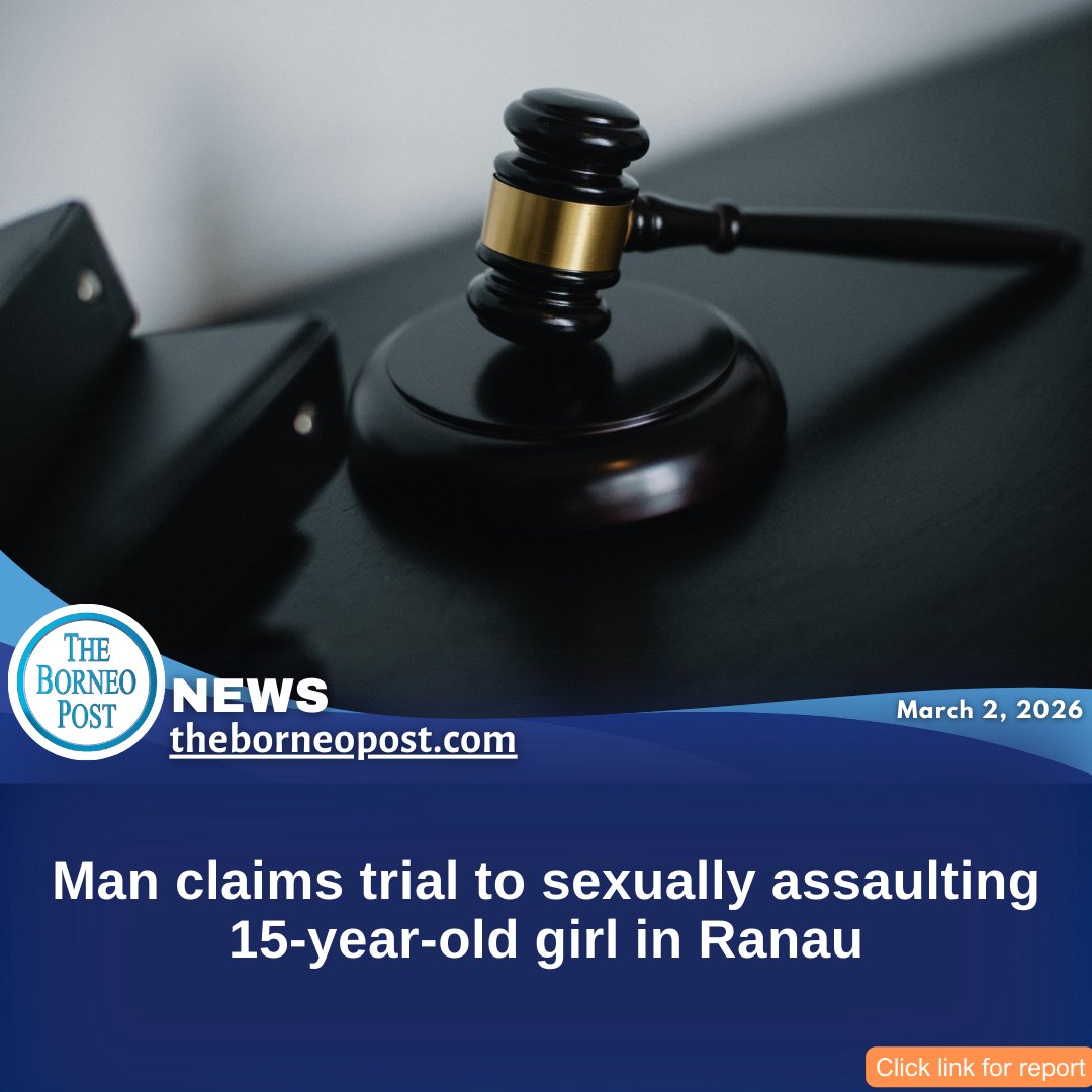 theborneopost's tweet image. #sabah The man is accused of touching the victim’s stomach and private parts for sexual purposes. theborneopost.com/2026/03/02/man… #courtcase #theborneopost