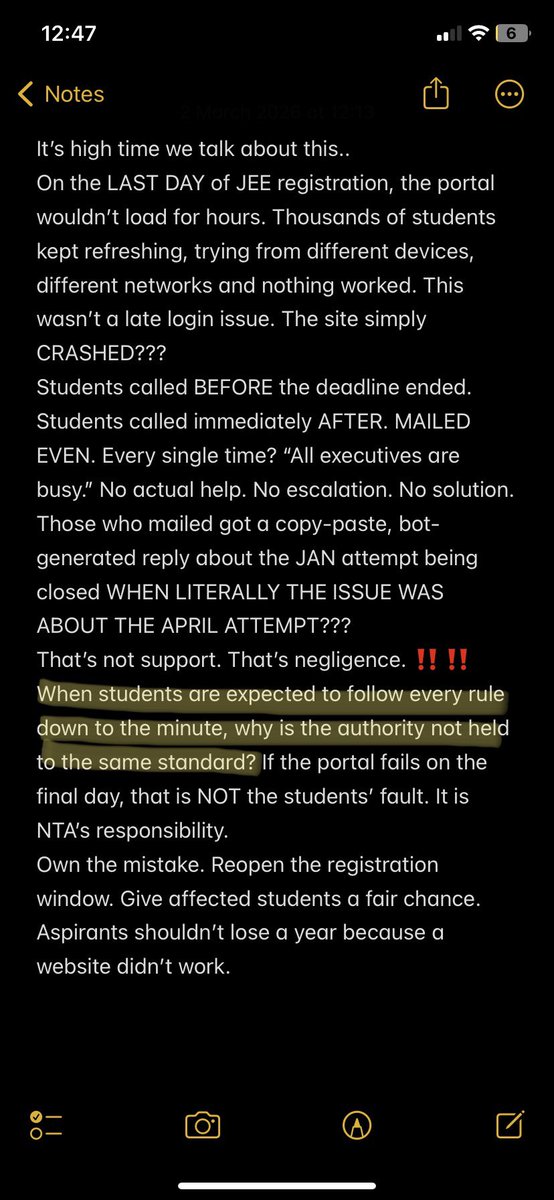 crayzhogaya's tweet photo. #extendregistration
NTA HAS TO TAKE RESPONSIBILITY
SIGN THIS PETITION TO RAISE UR VOICES ‼️‼️
https://t.co/1hvZVHgqNB
READ ⬇️⬇️⬇️ https://t.co/LAPVPl2gAO