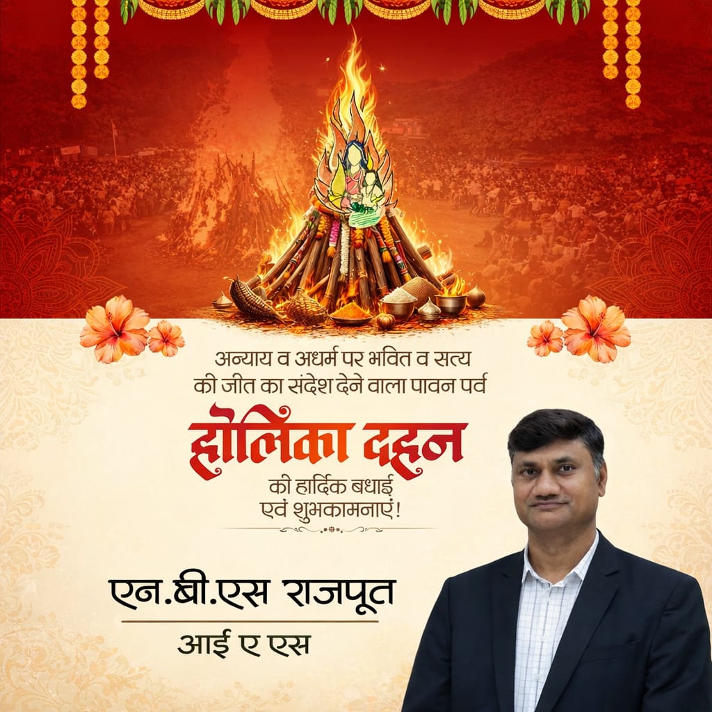 अन्याय व अधर्म पर भक्ति व सत्य की जीत का संदेश देने वाला पावन पर्व होलिका दहन की हार्दिक बधाई एवं शुभकामनाएं।