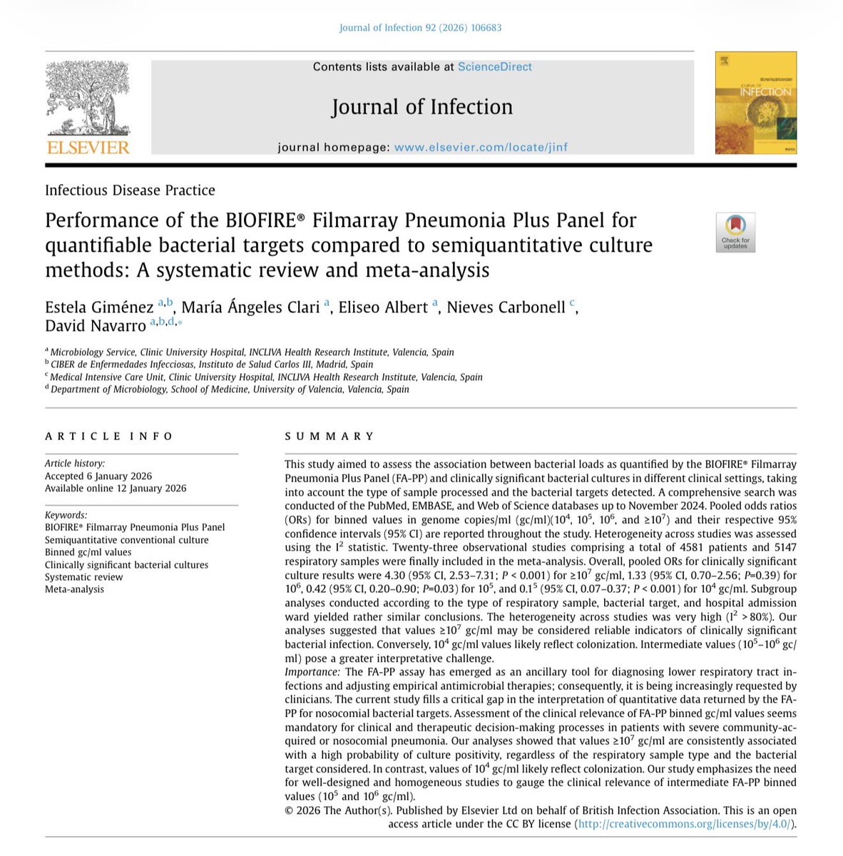 Microbiología Clínica La Paz 🏥 tweet media