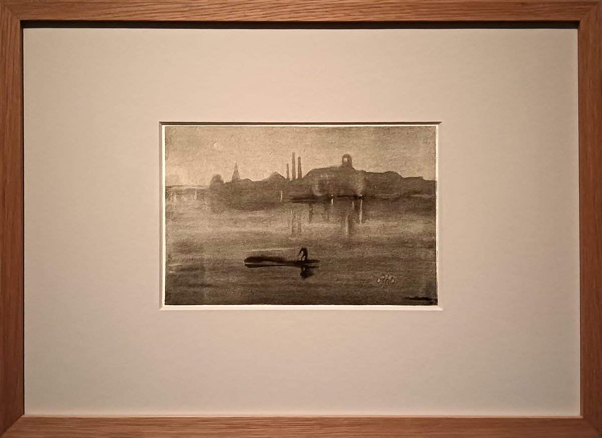JGMaiquez's tweet photo. Agua en el agua. Qué maravilla esta acuarela de Whistler, tan elegante como delicada, en la Expo. Hammershøi. https://t.co/q1MLeGZYIv