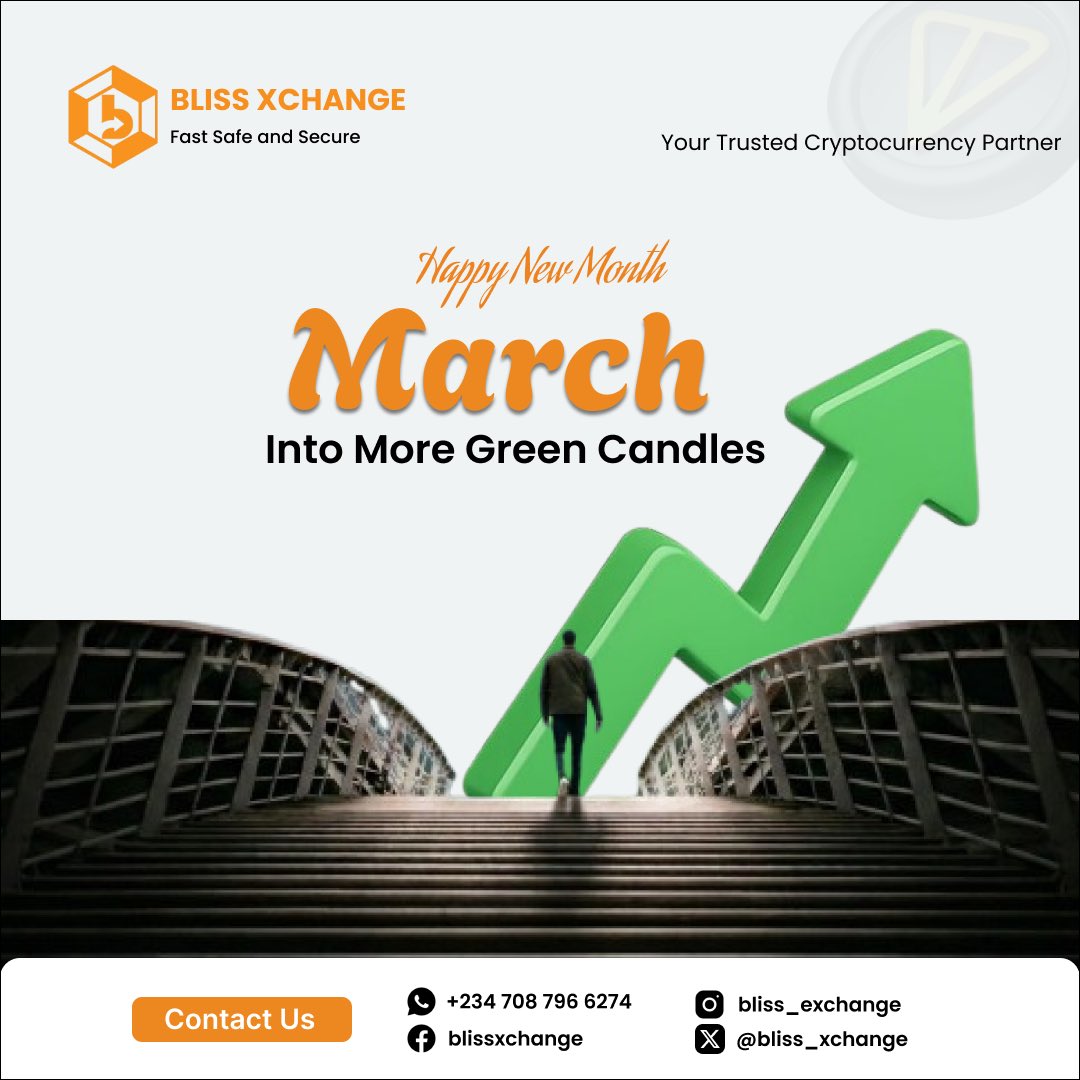 Happy New Month Cheif. 🙌

This month, we March into more Green Candles.

We’re wishing you a green filled month ahead. 

#BTC #ETH #USDT #BNB #SOL