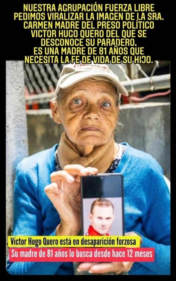 ELLA ES CARMEN TERESA NAVAS Y BUSCA DESESPERADAMENTE A SU HIJO.
SÍ ALGUIEN LOGRA IDENTIFICAR LA FOTO QUE ELLA MUESTRA POR FAVOR DEJAR LA INFORMACIÓN EN MÍ DM, ELLA LO AGRADECERÁ Y LOS DATOS QUE SE RECIBAN SERÁN MANEJADOS DE FORMA ANÓNIMA.

Mr.EMI