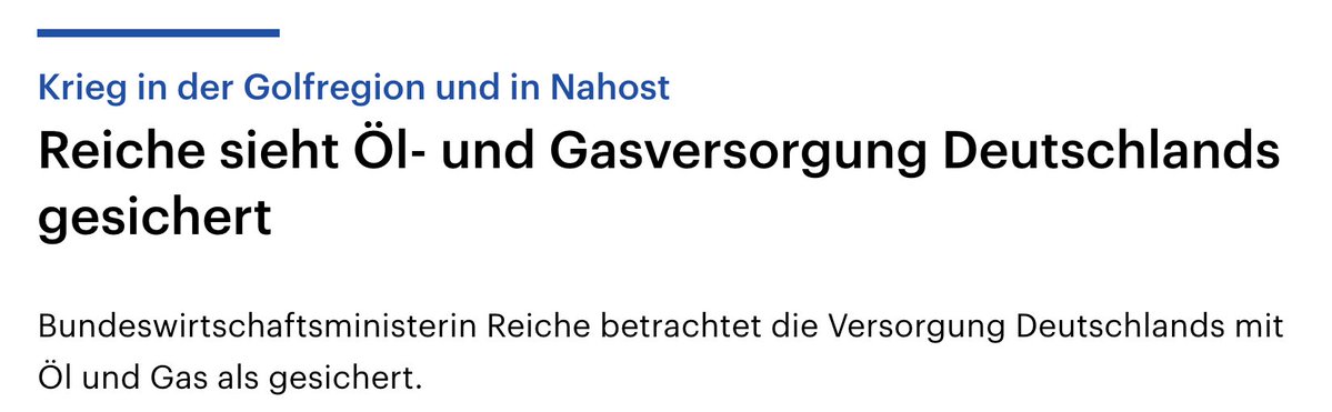Good News für uns, unsere Energieversorgung ist nämlich d̶e̶z̶e̶n̶t̶r̶a̶l̶,̶ ̶d̶e̶m̶o̶k̶r̶a̶t̶i̶s̶c̶h̶ ̶u̶n̶d̶ ̶e̶r̶n̶e̶u̶e̶r̶b̶a̶r̶,̶ unter anderem durch den verlässlichen Partner Donald Trump abgesichert, was soll da schon schief gehen!? Danke, Reiche!