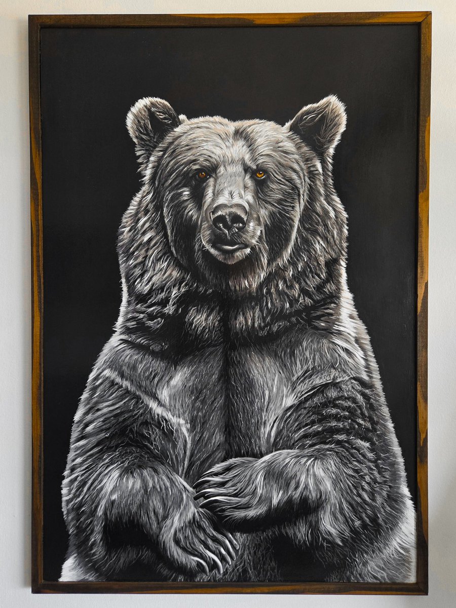 doucetteArt's tweet photo. 'Grizzly'
26"x 37" charcoal, acrylic on birch
2nd painting in North American Animals series
#painting #acrylicpainting #modernart #fineart #contemporarypainting #art #artist #artwork #surrealart #creative #drawing #animaldrawing #animalartwork #animalpainting #animalart https://t.co/JuTOsqsJ3R