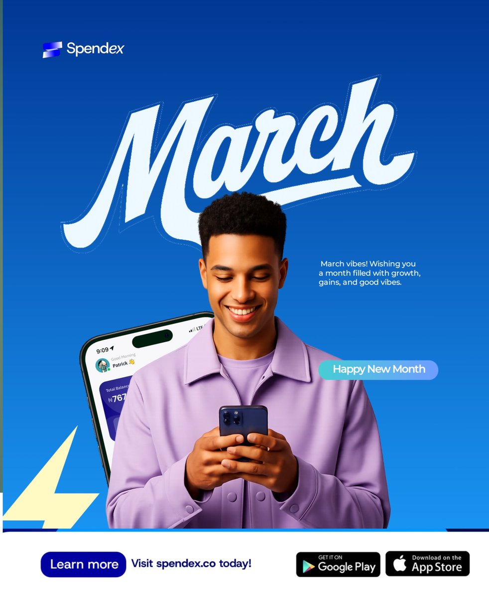 Happy new month from all of us at Spendex 

Remember to download the Spendex app and enjoy seamless spending