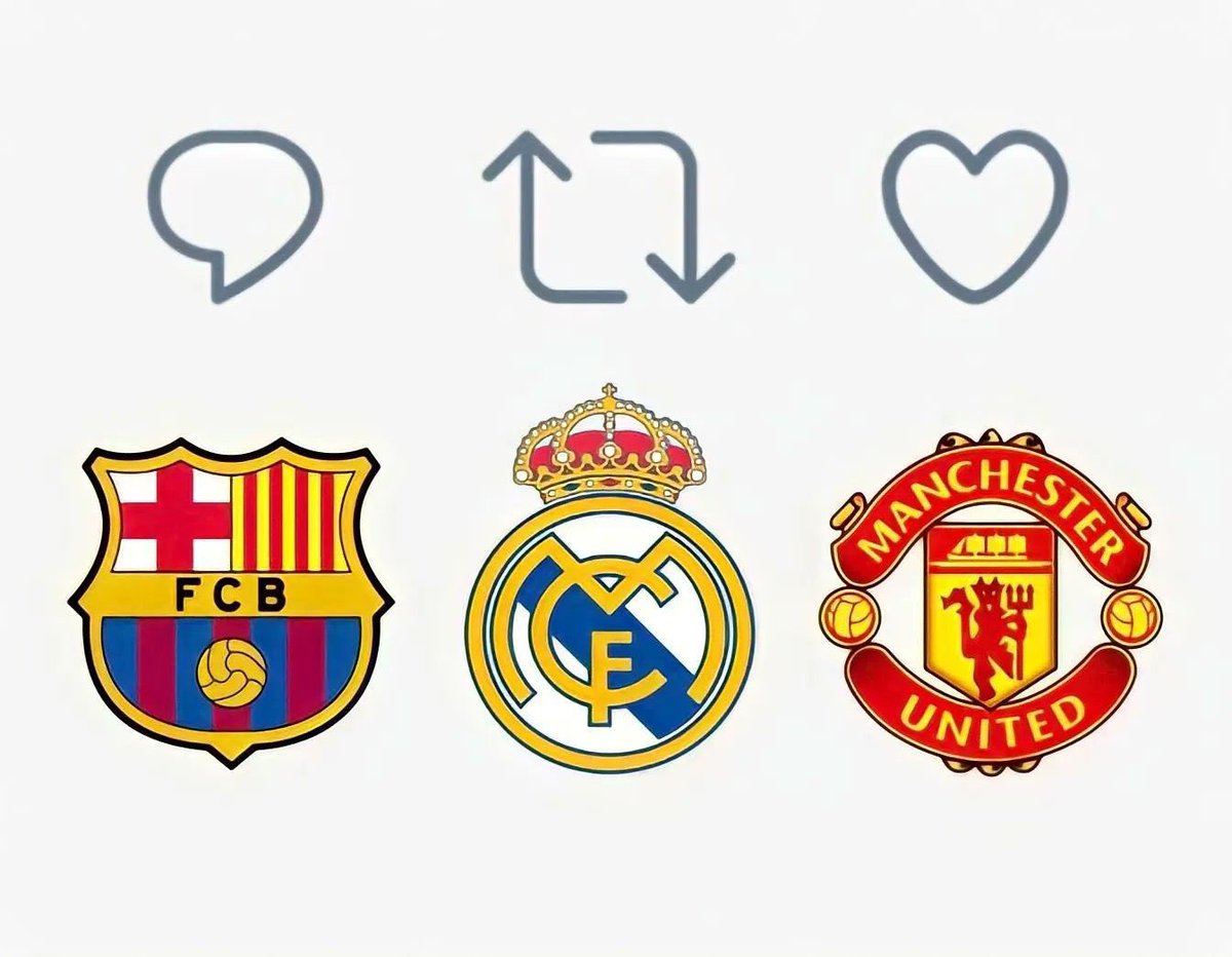 ManUtdInPidgin's tweet photo. The Biggest club? 

Barcelona.    Real Madrid.     Man Utd. https://t.co/n0x2X5j8TR