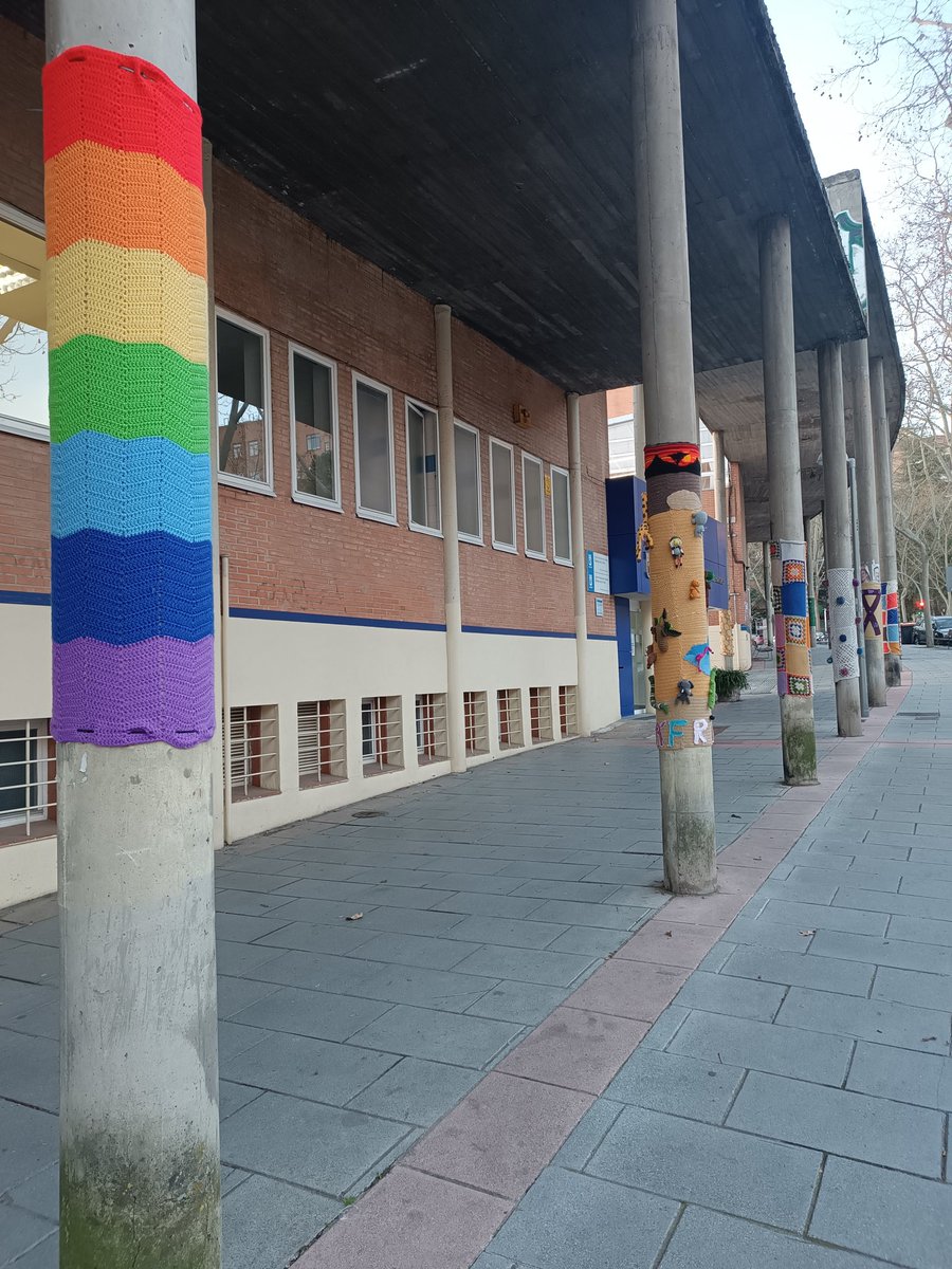 Hoy, hasta las columnas tienen frío.