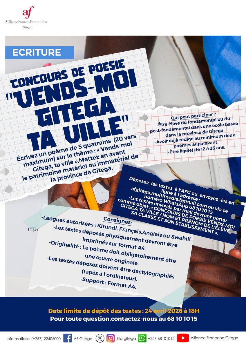 Alliance Française Gitega tweet media