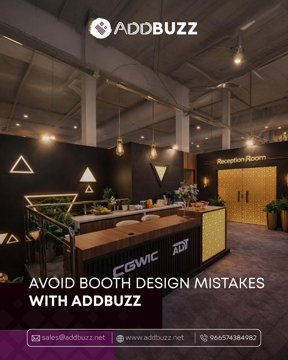 addbuzzsa's tweet image. Great booths aren’t luck, they’re built on experience.
Trust ADDBUZZ to turn details into design perfection.

📞 +966 574384982
✉️ sales@addbuzz.net

#ADDBUZZ #BoothDesign #ExhibitionTips #RiyadhEvents #SaudiArabia